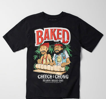 Cheech & Chong Baked Short Sleeve Tee - Black