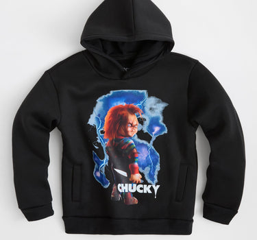 Chucky Epic Graphic Print Hoodie - Black