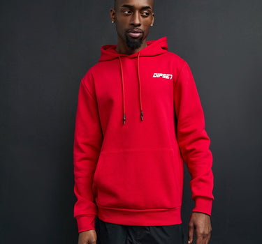 Eagle Back Print Hoodie - Red