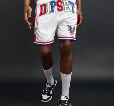 Basketball Shorts - White