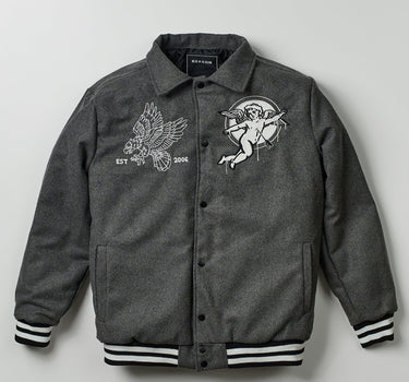 Cherub Varsity Jacket - Grey