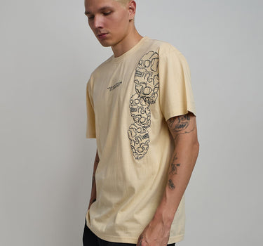 Respect Embroidered Short Sleeve Tee - Khaki