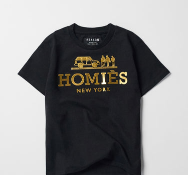 Kids Homies Foil Short Sleeve Tee - Black