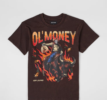 Ol' Money Short Sleeve Tee - Brown