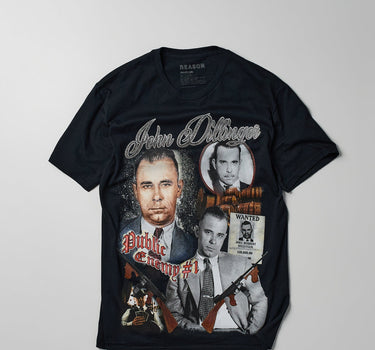 John Dillinger Vintage Short Sleeve Tee - Black