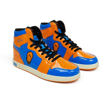 Smiley Sneakers - Blue/Orange