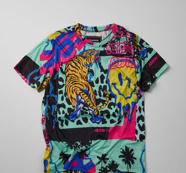 Drippy Jungle Allover Print Graphic Tee