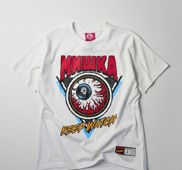 Mishka Keep Watch Embroidered Short Sleeve Tee - White