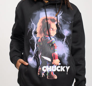 Chucky Epic Graphic Print Hoodie - Black