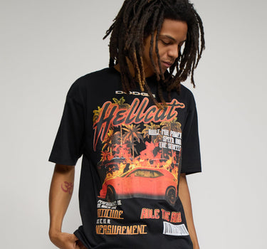 Dodge Hellcat Cover Short Sleeve Tee - Black