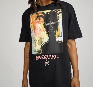 Basquiat Self Portrait Short Sleeve Tee - Black