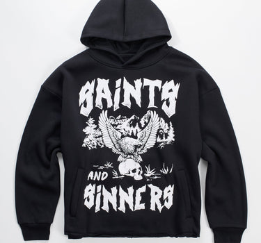 Saint And Sinners Hoodie - Black