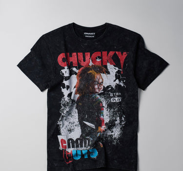 Chucky Vintage Wash Short Sleeve Tee - Dark Grey