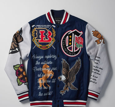 Kids Varsity Jacket - Blue