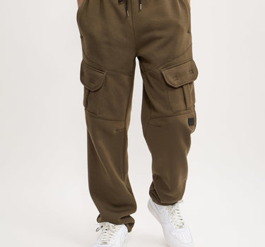 Banks Relaxed Fit Fleece Cargo Pants - Taupe