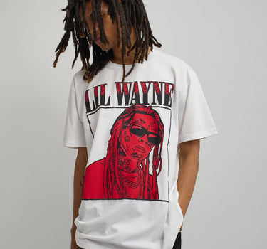 Lil Wayne Box Short Sleeve Tee - White