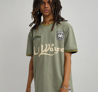 Lil Wayne Young Money Soccer Jersey - Olive Green