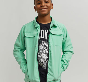 Kids Cargo Jacket - Sage