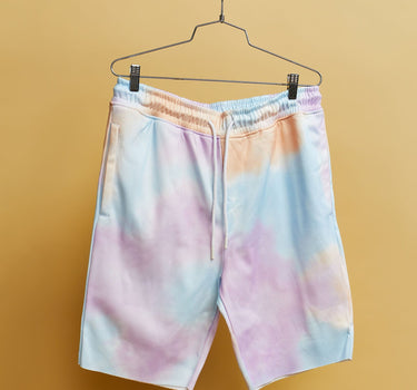 Tie Dye Knit Pastel Shorts