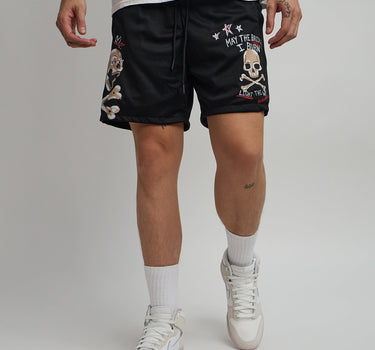 Burn Mesh Shorts - Black