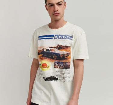 Dodge Retro Short Sleeve Tee - Cream