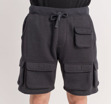 Whitecloud Cargo Fleece Shorts - Black