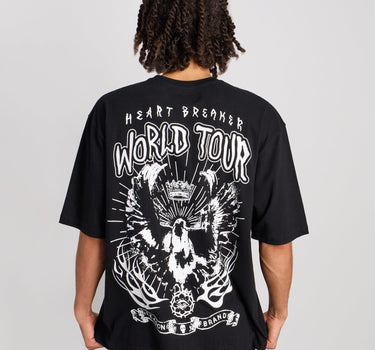 Wild Heart Tour Oversized Short Sleeve Tee - Black