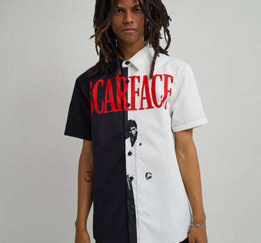 Scarface Split Woven Short Sleeve Shirt