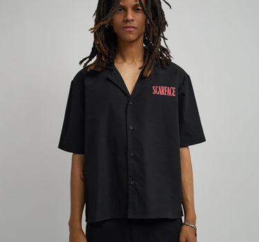 Scarface Woven Shirt - Black