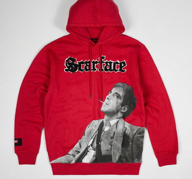 Scarface Old English Chenille Hoodie - Red