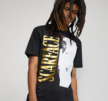 Scarface Gold Foil Short Sleeve Tee - Black