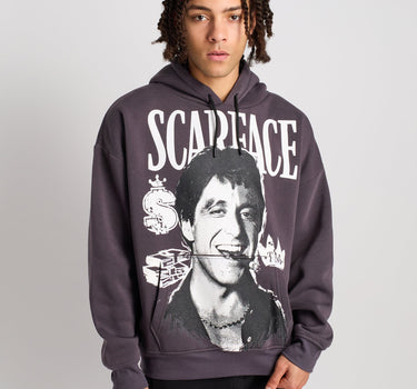 Scarface Tony Montana Oversized Hoodie - Grey