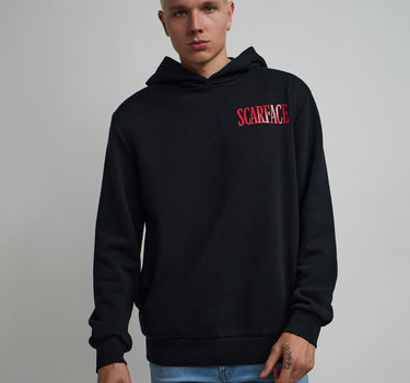 Scarface Classic Caviar Back Print Hoodie - Black