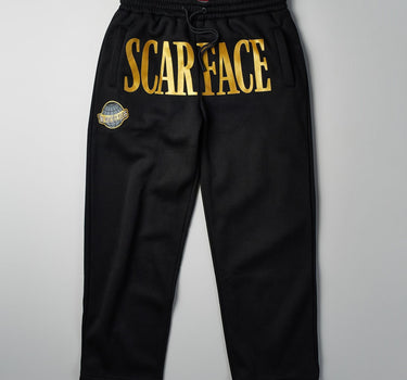 Scarface Gold Joggers - Black