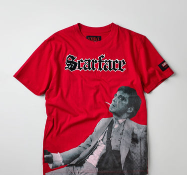 Scarface Old English Short Sleeve Tee - Red