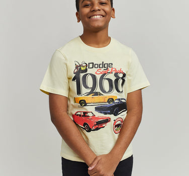 Kids Dodge 1968 Short Sleeve Tee - Khaki